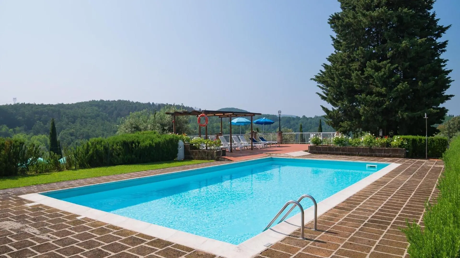 Panoramic Renovated Barn With Terrace And Pool Lejlighed Montaione