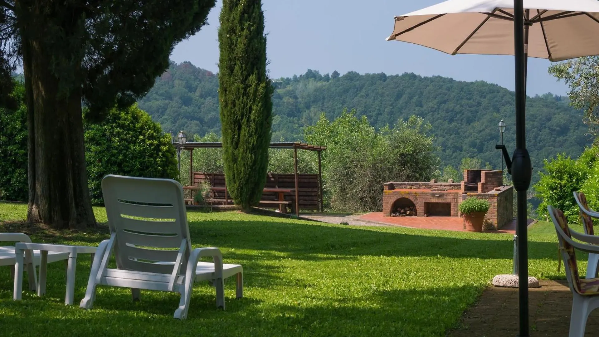 Panoramic Renovated Barn With Terrace And Pool Lejlighed Montaione